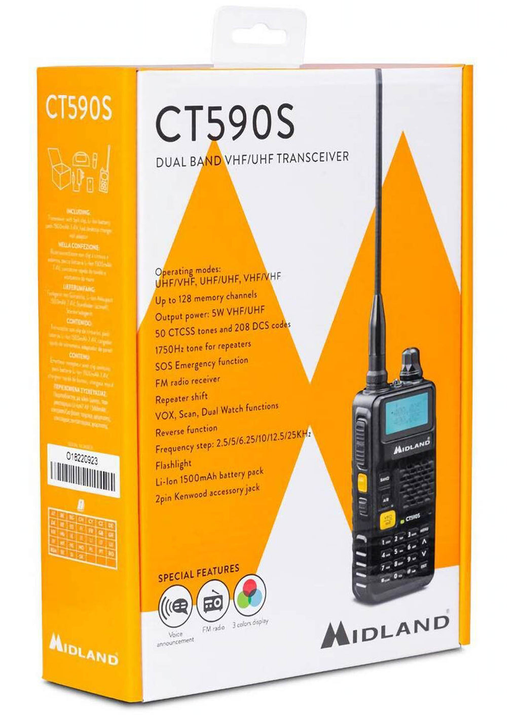 Radio Midland VHF/UHF CT590 S 5W MIDLAND