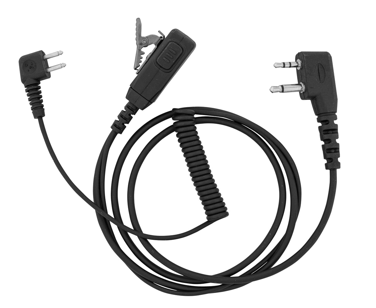 Câble de liaison Talkie G9 - Casque Peltor avec micro intégré. MIDLAND
