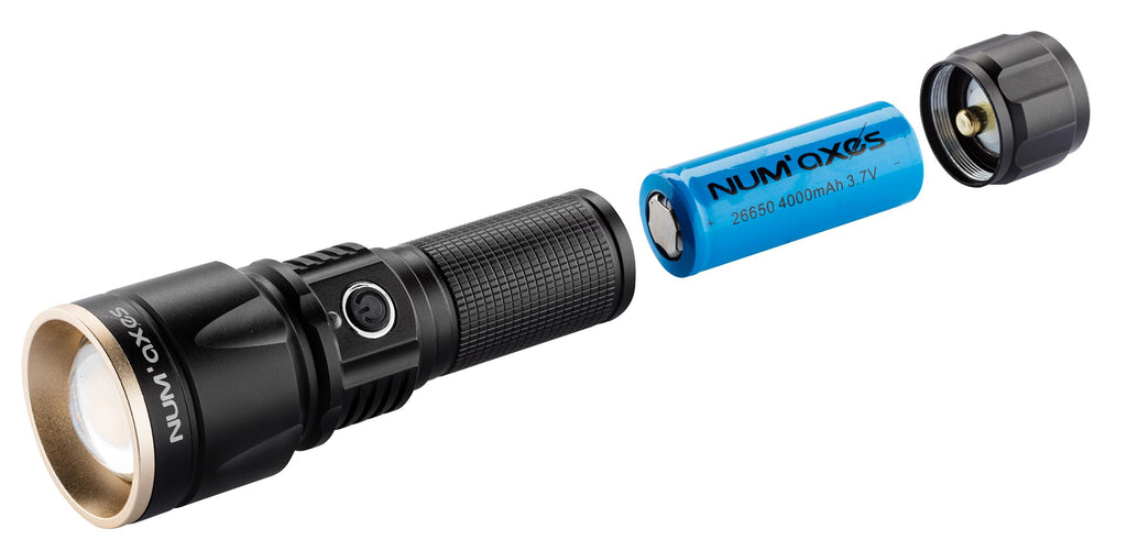Lampe Tactique rechargeable NUM'AXES Led 1000 lumens NUM'AXES