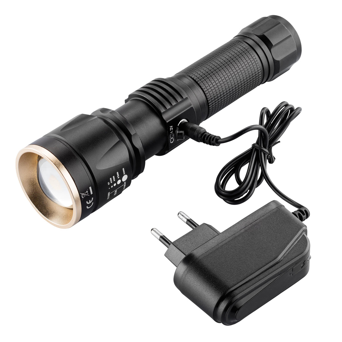Lampe Tactique rechargeable NUM'AXES Led 1000 lumens NUM'AXES