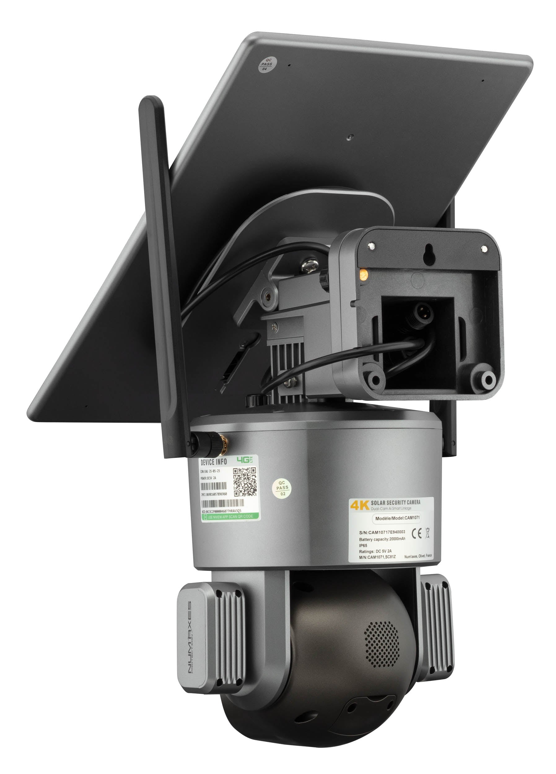 Num’Axes caméra 360° CAM1073 Wi-Fi 4K NUM'AXES