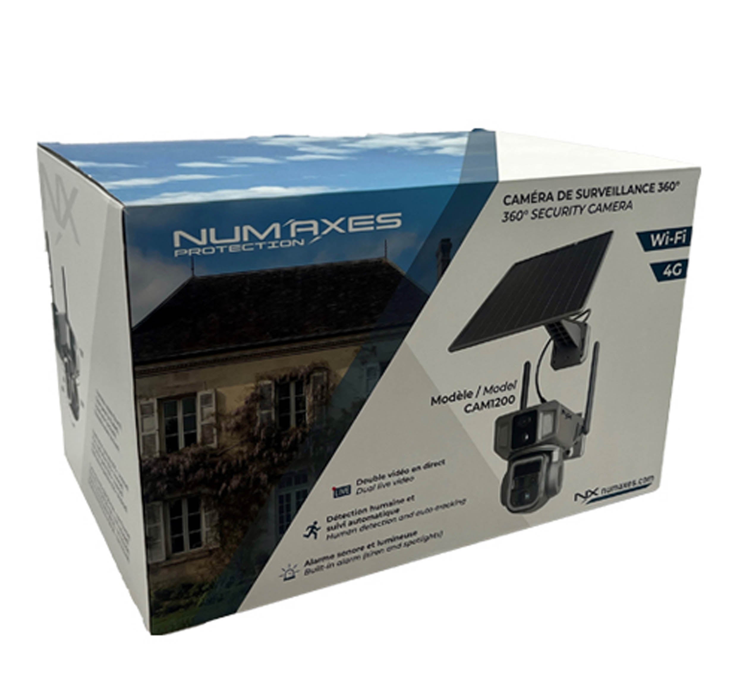 NUM'AXES Caméra de surveillance WI-FI /4G CAM1200 NUM'AXES